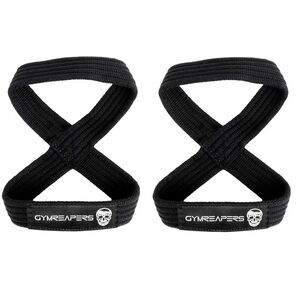 Gymreapers Black Lifting Straps - Pair Size Small Brand New